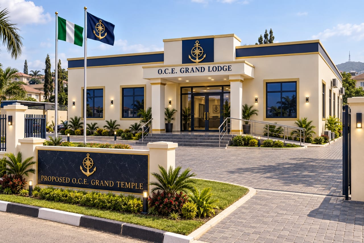 Architectural view of the proposed O.C.E Grand Lodge and Grand Temple in Abuja